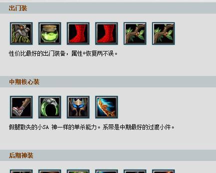 评论区里的奇怪出装攻略（揭秘网友独特的英雄装备选择法）